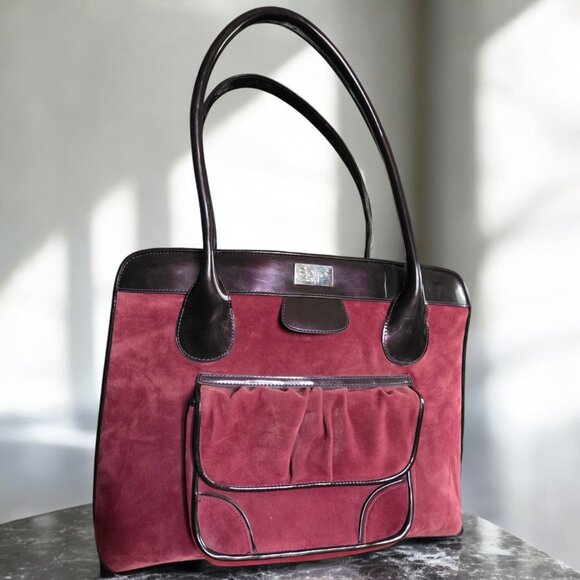 BEIJO "OVER ACHIEVER" Padded Laptop Carry Bag in Burgundy - Picture 5 of 14
